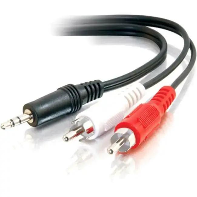 C2G Value Series 6ft Stereo Y-Cable with 3.5mm Male to Dual RCA Male Connectors by Legrand Group