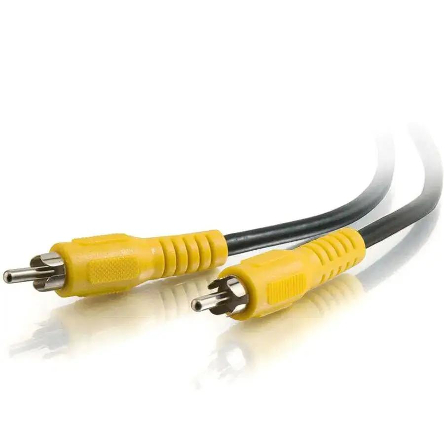 C2G Value Series 25ft RCA Composite Video Cable – Male to Male, Coaxial, 75 Ohm for Clear Video Transmission by Legrand Group