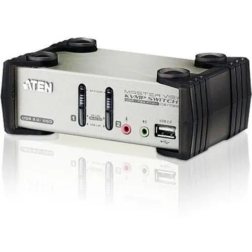 ATEN CS1732B 2-Port USB KVMP Switch with Audio and 2048x1536 Video Support