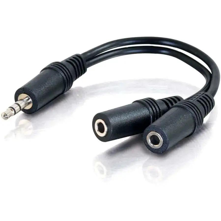 Legrand Group C2G 40426 Value Series 6-inch 3.5mm Y-Cable for Audio Devices by Legrand Group