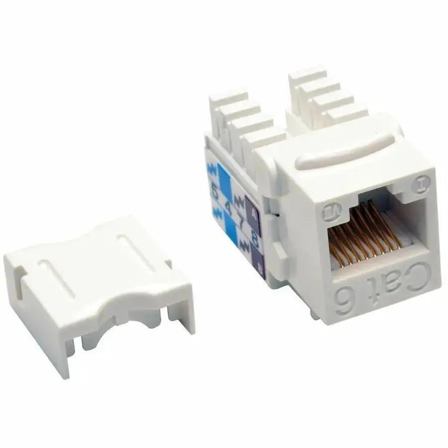 Eaton Corporation Tripp Lite Cat6/Cat5e 110 Punch Down Keystone Jack RJ45 White TAA GSA by Eaton Corporation
