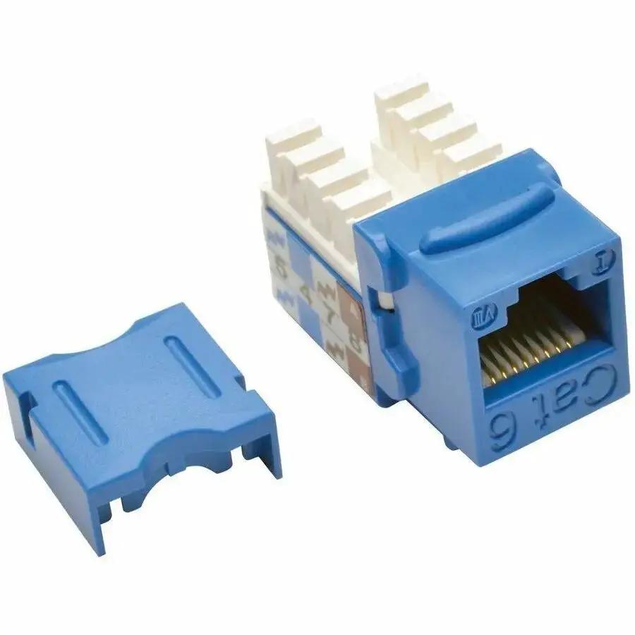 Eaton Corporation Tripp Lite N238-001-BL Cat6/Cat5e 110 Style Punch Down Keystone Jack, Blue by Eaton Corporation
