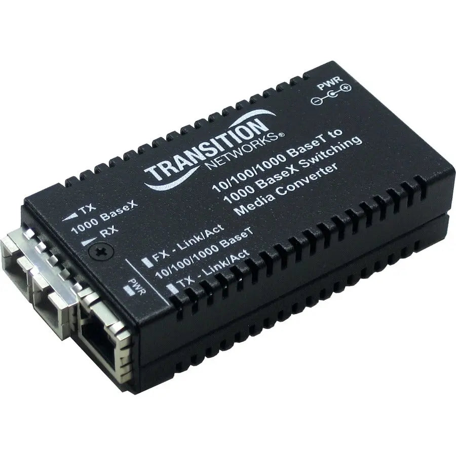 Transition Networks M/GE-PSW-SX-01-NA 10/100/1000Base-TX to 1000Base-SX Media Converter