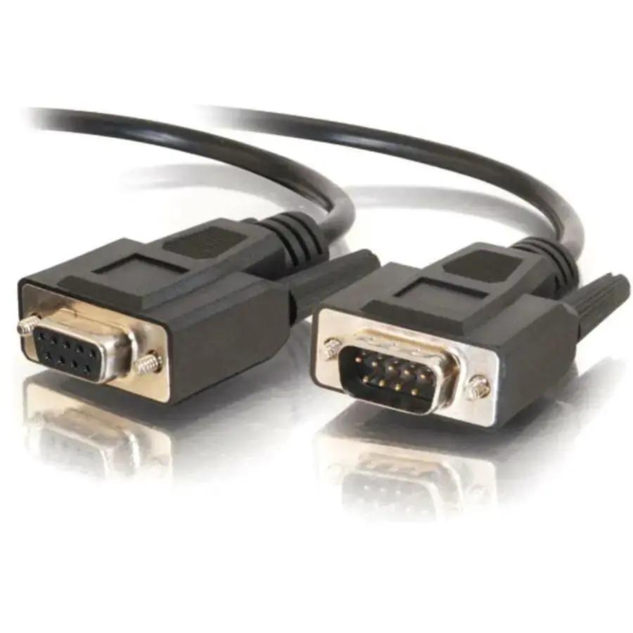 C2G 3ft DB9 Male to Female Shielded Serial Extension Cable - Black by Legrand Group