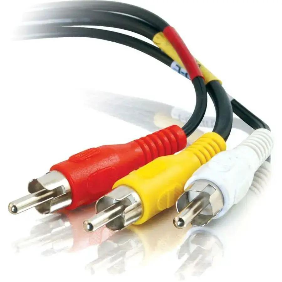C2G 50ft Value Series Composite Video and Stereo Audio Cable with Durability and Clear Signal Transmission by Legrand Group