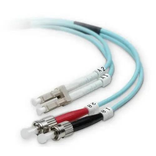 Belkin F2F402L0-20M-G Fiber Optic Duplex Patch Cable - 20 Feet, Aqua, ST Male Connectors by Belkin International, Inc