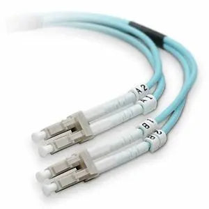 Belkin F2F402LL-30M-G 10GB Aqua Multimode LC/LC Fiber Optic Patch Cable, 50/125 OM3 by Belkin International, Inc