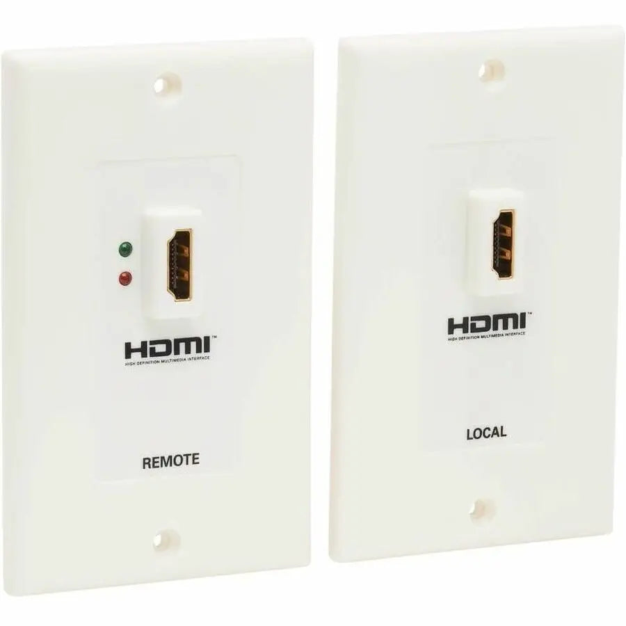 Eaton Tripp Lite Series HDMI over Dual Cat5/Cat6 Extender Wall Plate Kit with Transmitter and Receiver, TAA