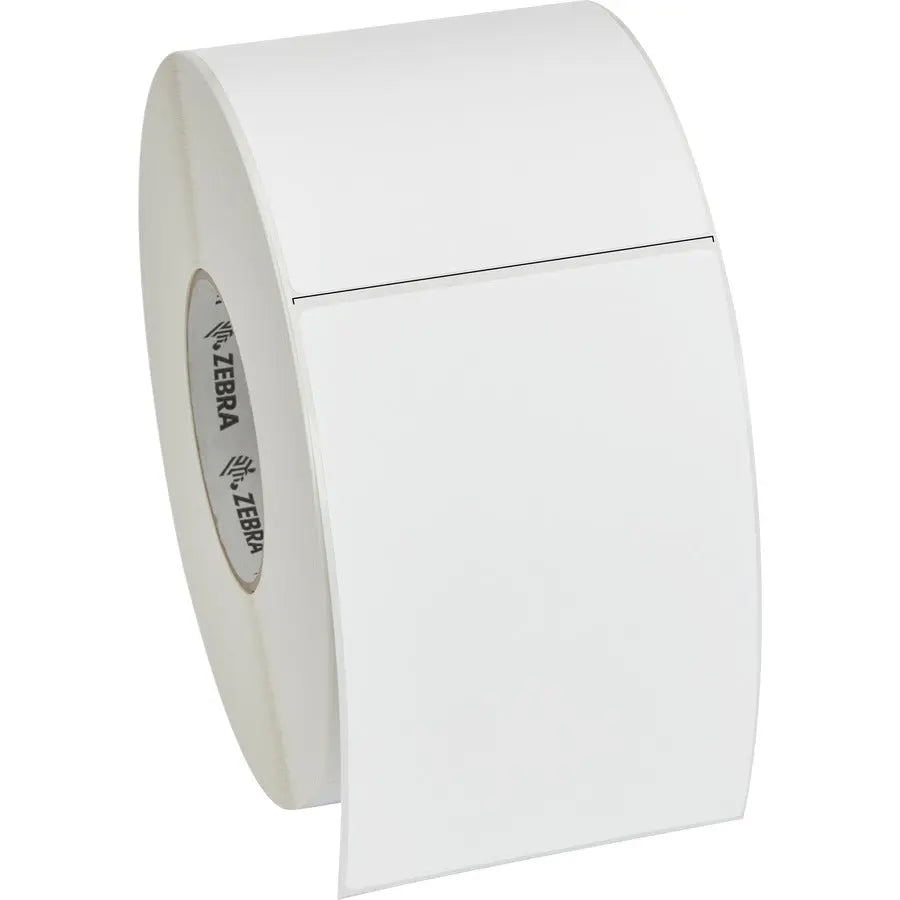 Zebra 4000T Thermal Label - Multipurpose White Polypropylene Labels for Zebra Printers (4 Rolls, 4x6 Inches)