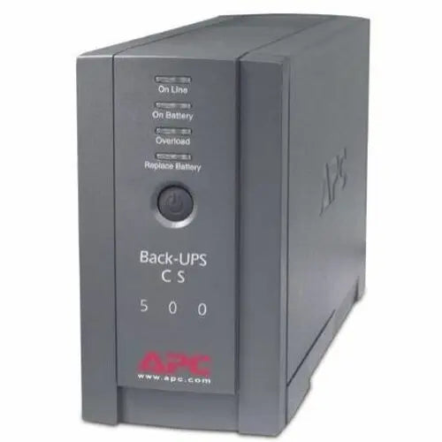 APC Back-UPS, 500VA, Tower, 120V, 6 NEMA 5-15R Outlets , User Replaceable Battery