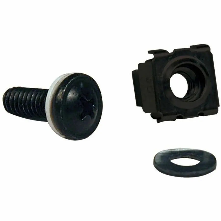 Eaton Corporation Tripp Lite SmartRack SRCAGENUTS Square Hole Hardware Kit with 50 M6 Cage Nuts and Bolts by Eaton Corporation