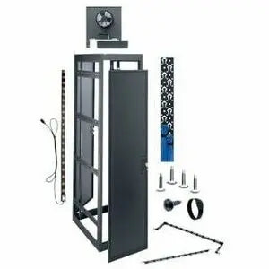 Legrand Group Middle Atlantic MRK Series 44RU AV Rack - 31in Depth, 23in Width, Black Powder Coat Steel Enclosure