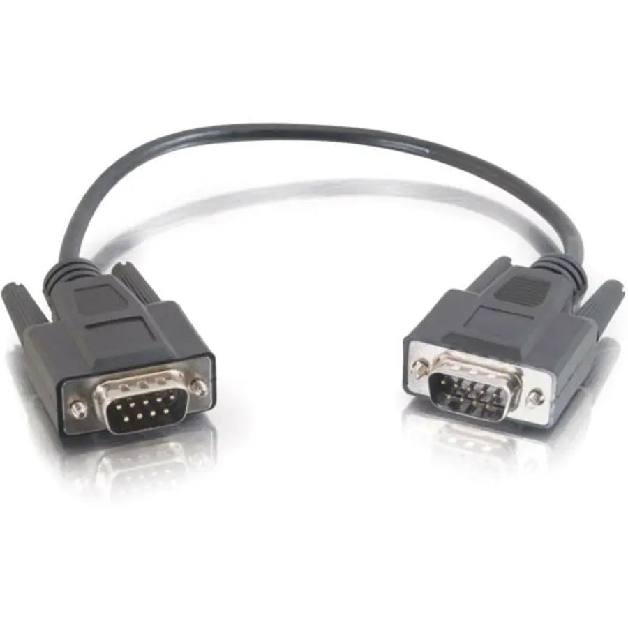 Legrand Group C2G 3ft DB9 Male to Male Shielded Serial Cable - Black