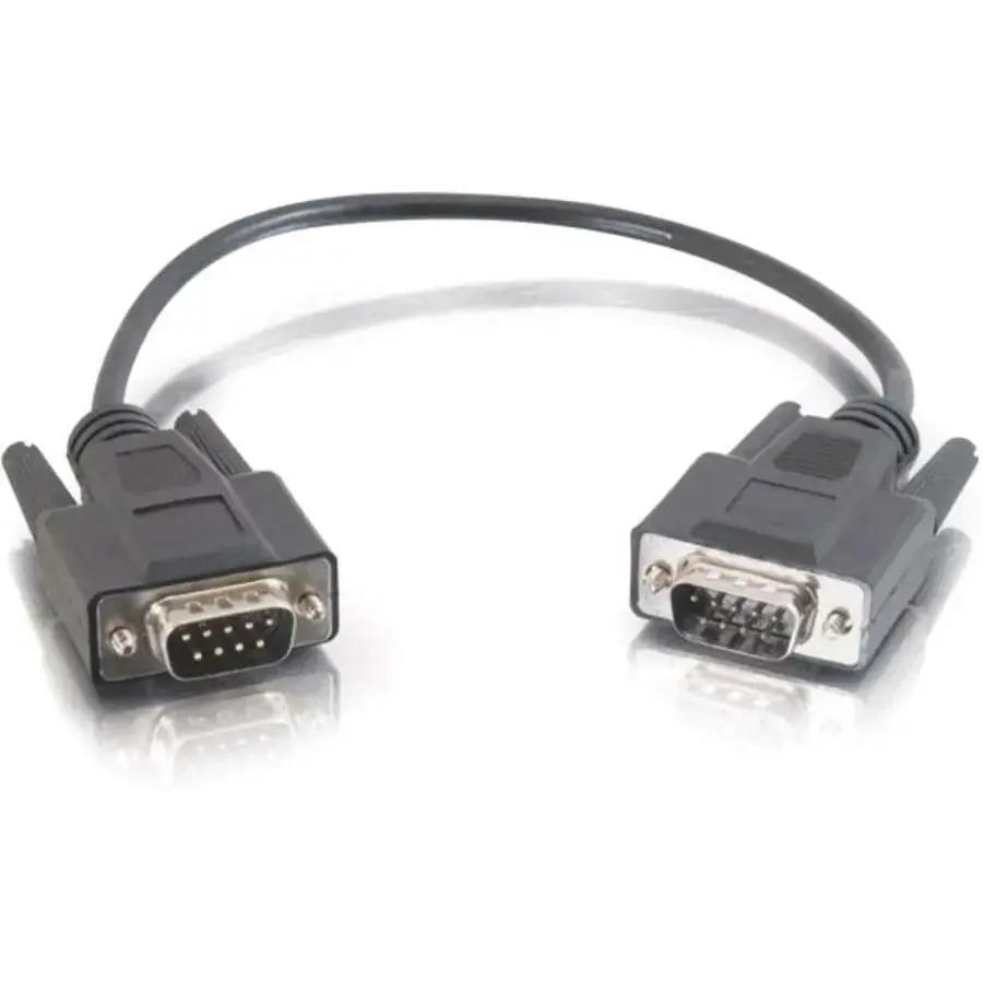 Legrand Group C2G 3ft DB9 Male to Male Shielded Serial Cable - Black by Legrand Group