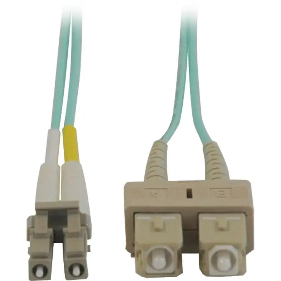 Eaton Tripp Lite Series 10Gb Duplex Multimode 50/125 OM3 LSZH Fiber Patch Cable (LC/SC) - Aqua, 5M (16 ft.) by Eaton Corporation