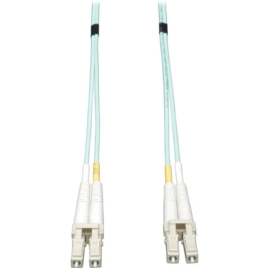 Eaton Corporation Tripp Lite N820-12M 12 ft. OM3 Aqua Duplex Fiber Optic Patch Cable for 10Gb Ethernet