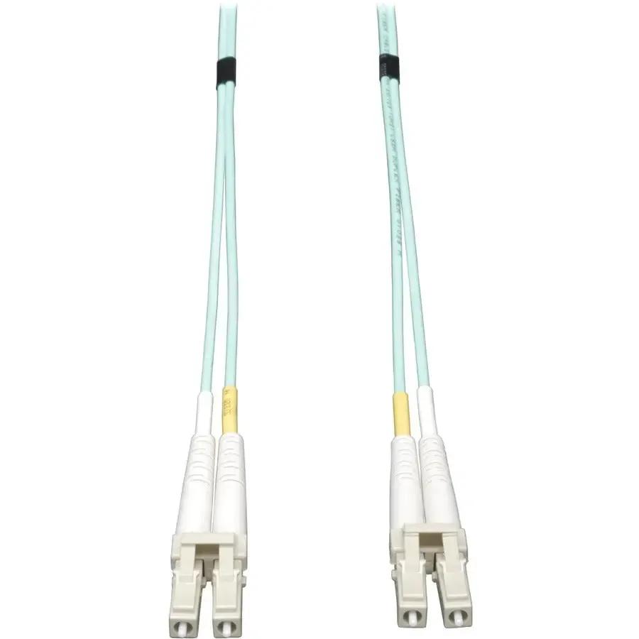 Eaton Corporation Tripp Lite N820-12M 12 ft. OM3 Aqua Duplex Fiber Optic Patch Cable for 10Gb Ethernet by Eaton Corporation