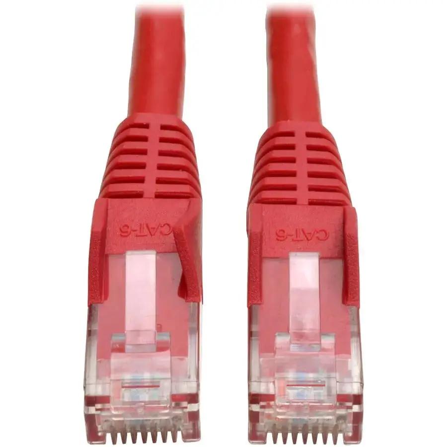 Eaton Corporation Tripp Lite N201-002-RD Cat6 UTP Patch Cable - 2 ft Red Gigabit Ethernet Cable with Snagless Molded RJ45 Connectors by Eaton Corporation