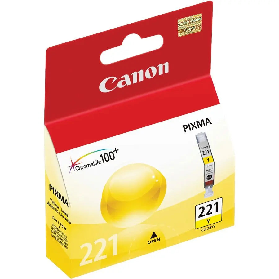 Canon CLI-221 Yellow Ink Cartridge for Canon PIXMA Series – High-Quality Original Ink for Vibrant Prints