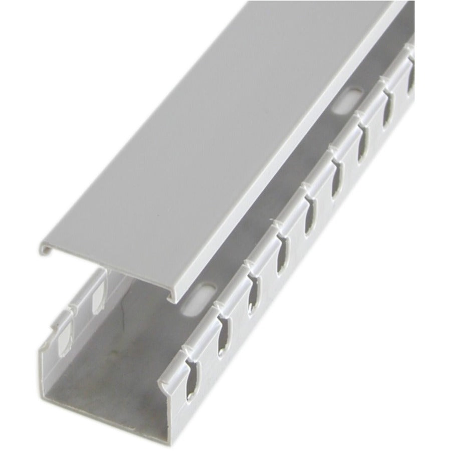 StarTech.com AD105X1 Open-Slot Wiring Cable Raceway Duct with Cover, Gray