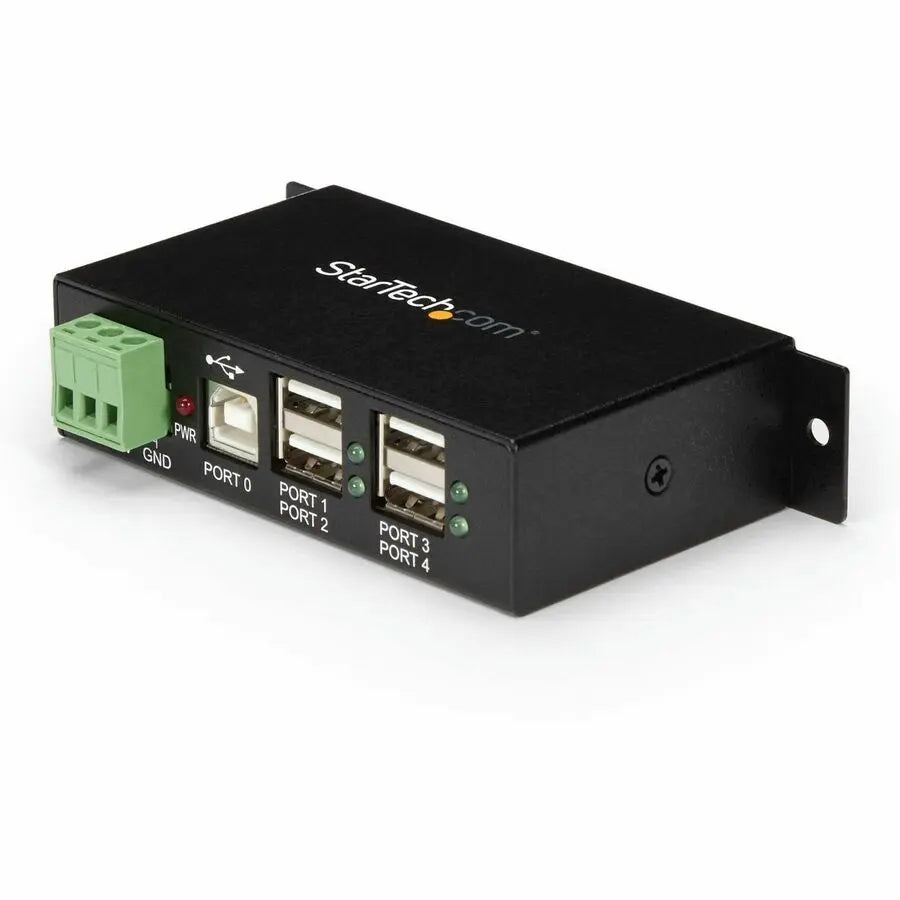 StarTech.com 4-Port USB 2.0 Industrial Hub with Rugged Metal Housing and Wide-Range Power Input (Part Number: ST4200USBM)
