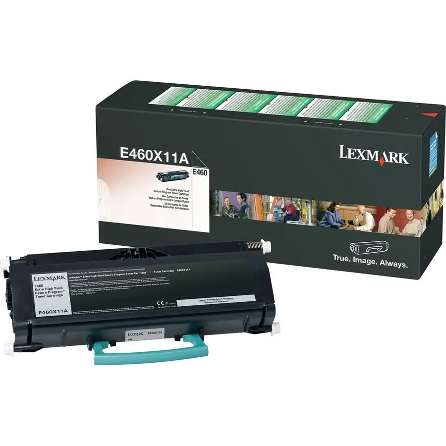 Lexmark E460X11A Original Black Toner Cartridge - High Yield for Lexmark E460 Series