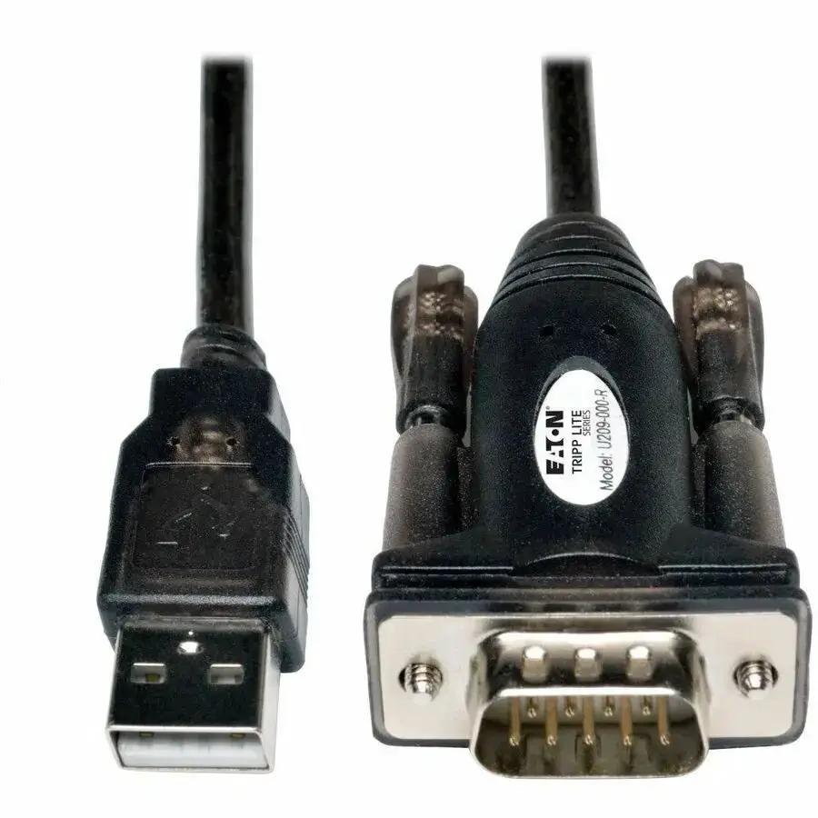 Eaton Corporation Tripp Lite U209-000-R USB to Serial Adapter Cable, 5 ft. - Connect RS-232 Devices to Your Computer Effortlessly by Eaton Corporation