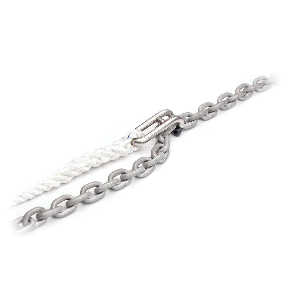 C. Sherman Johnson Captain Hook Chain Snubber for 1/4 to 5/16 Inch Chain with 12 Feet of 1/2 Inch Nylon Line