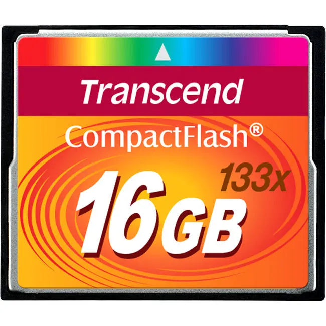 Transcend 16GB CompactFlash (CF) Card - 133x Speed for High-Performance Digital Storage