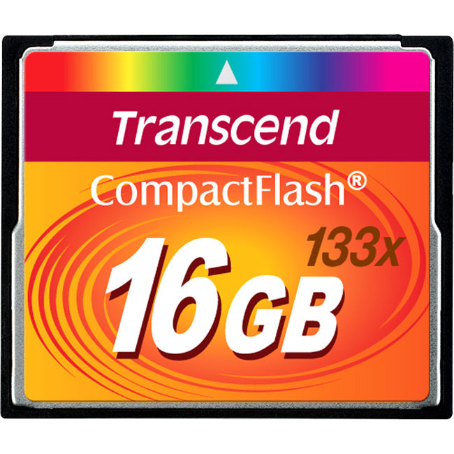 Transcend 16GB CompactFlash (CF) Card - 133x with High-Speed Data Transfer