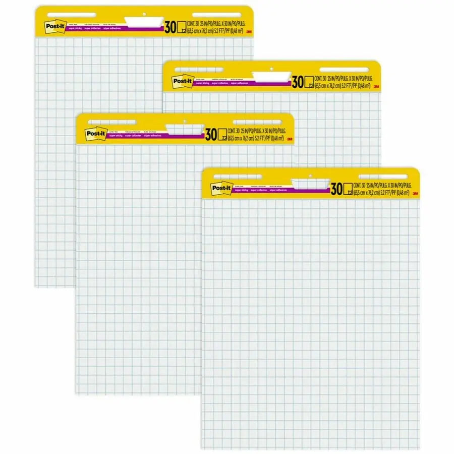 Post-it® Self-Stick Easel Pad Value Pack with Faint Grid by 3M, 25" x 30"