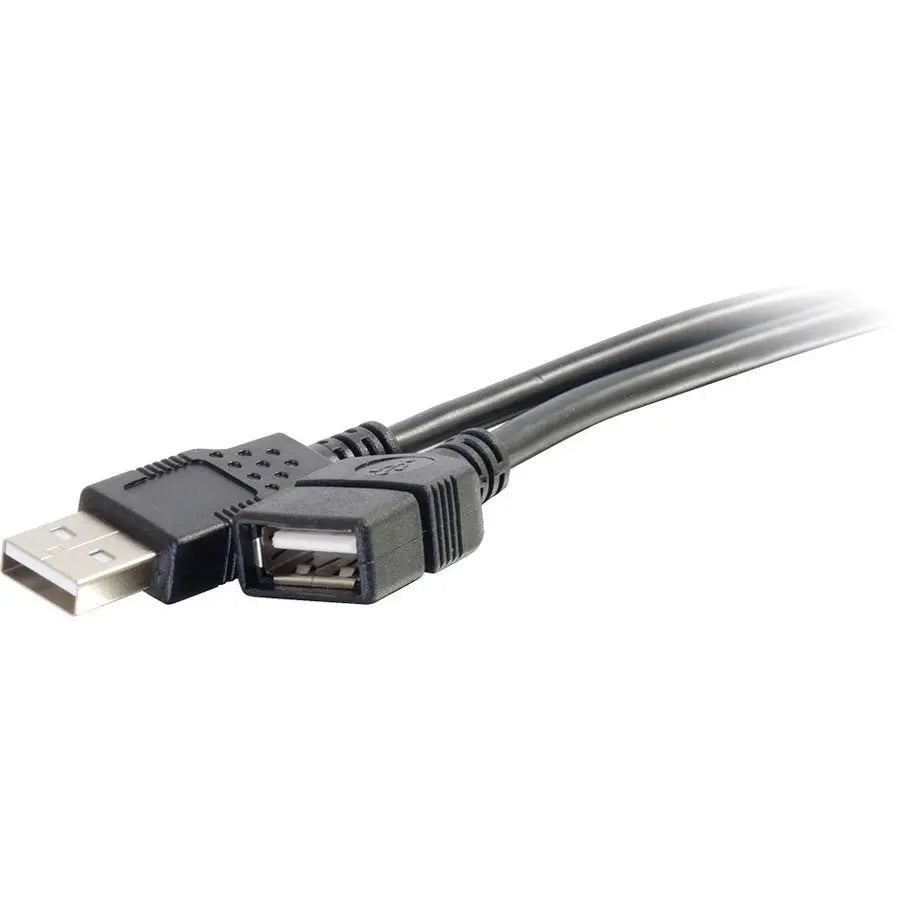 C2G 2m (6.6ft) USB 2.0 Cable - USB Cable - Type USB A Female to Type USB A Male - Black
