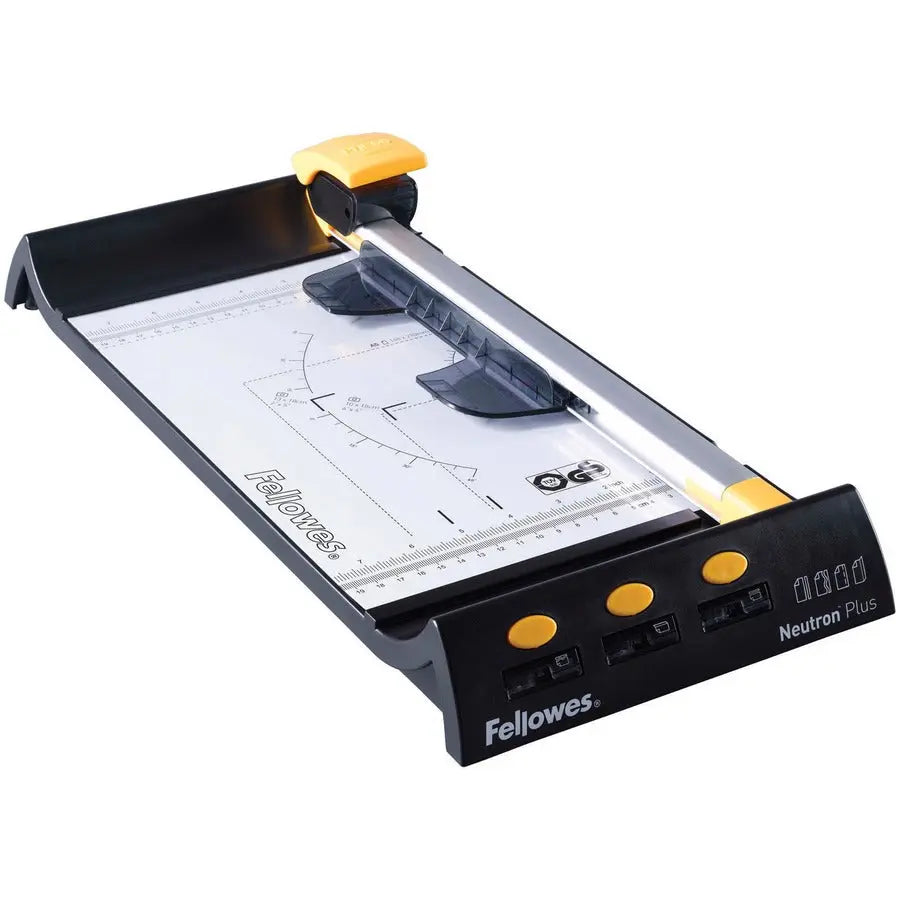 Fellowes Neutron™ Plus Rotary Paper Trimmer with SafeCut™ Blade System