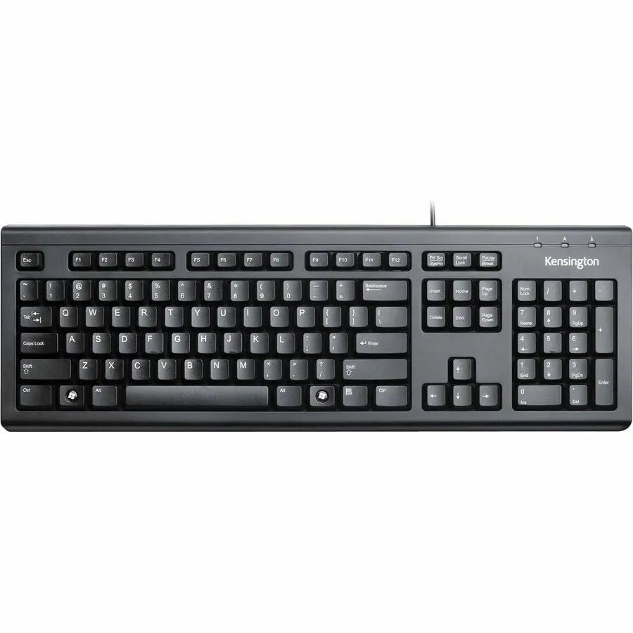 Kensington Keyboard for Life K64370A – Spill-Proof 104-Key USB Keyboard with Slim Profile