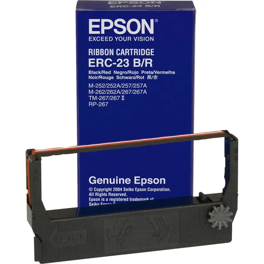 Epson ERC23BR Printer Ribbon Cartridge for Epson M250, M260, M255, M264, M265, M267, M280, M252, TM270, RP265 POS Receipts