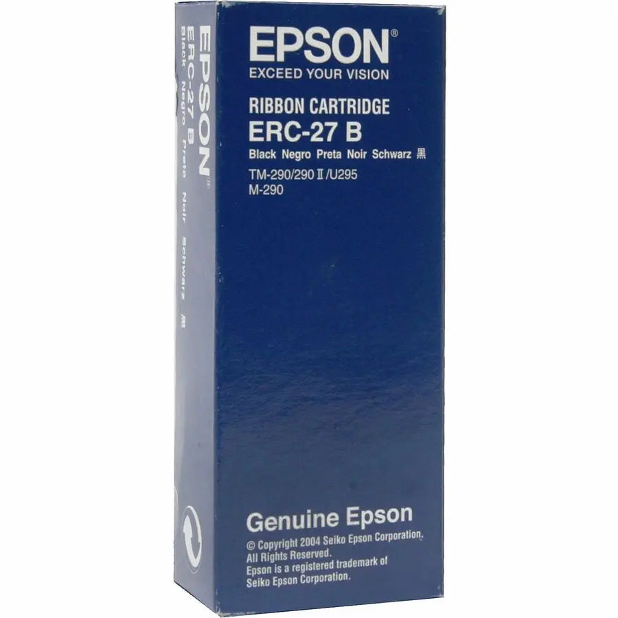 Epson ERC-27B Black Printer Ribbon for Epson TM-U295 and TM-290 Impact Printers