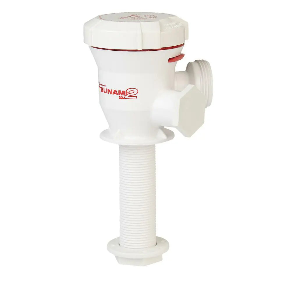 Attwood Marine Tsunami Mk2 T500 Aerator - 12V Straight Inlet for Live Bait & Fish Preservation
