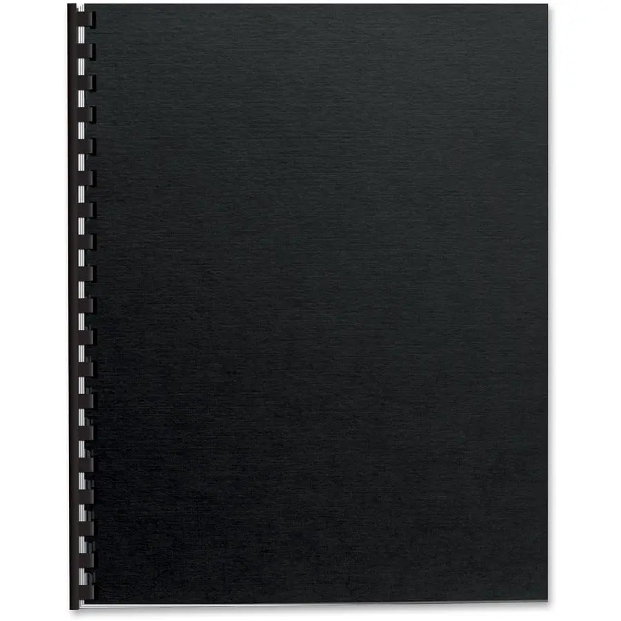 Fellowes Futura Presentation Covers - Black, 8.5 x 11 inches, Heavyweight Polypropylene Binding Cover