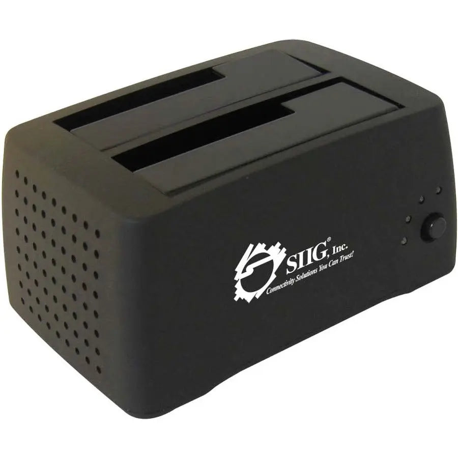 SIIG Cool Dual SATA to USB 2.0 Docking Station - External Drive Dock for 2.5" and 3.5" SATA Drives