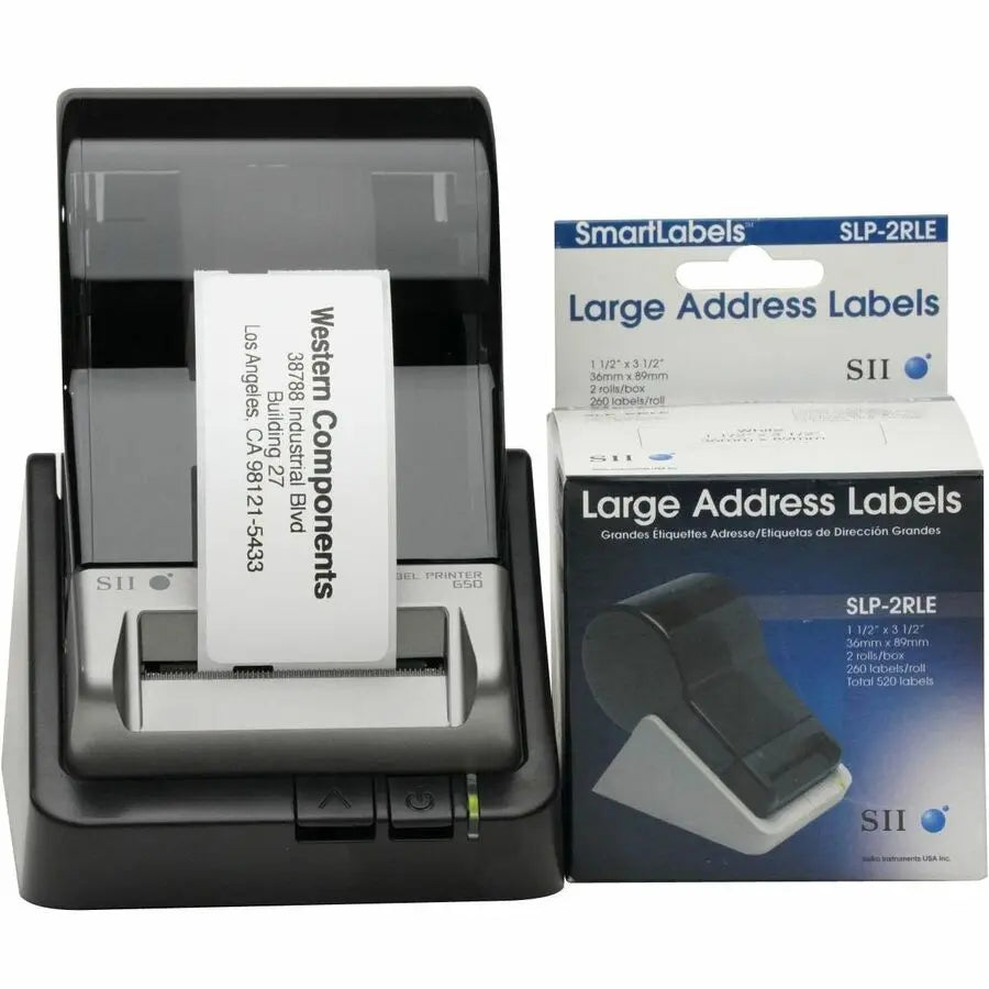Seiko Instruments USA SLP-2RLE Large Address Labels for SLP Thermal Printers