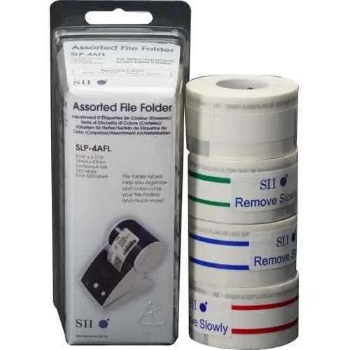 Seiko Instruments SLP-4AFL SmartLabel Multi-Color File Folder Labels - Green