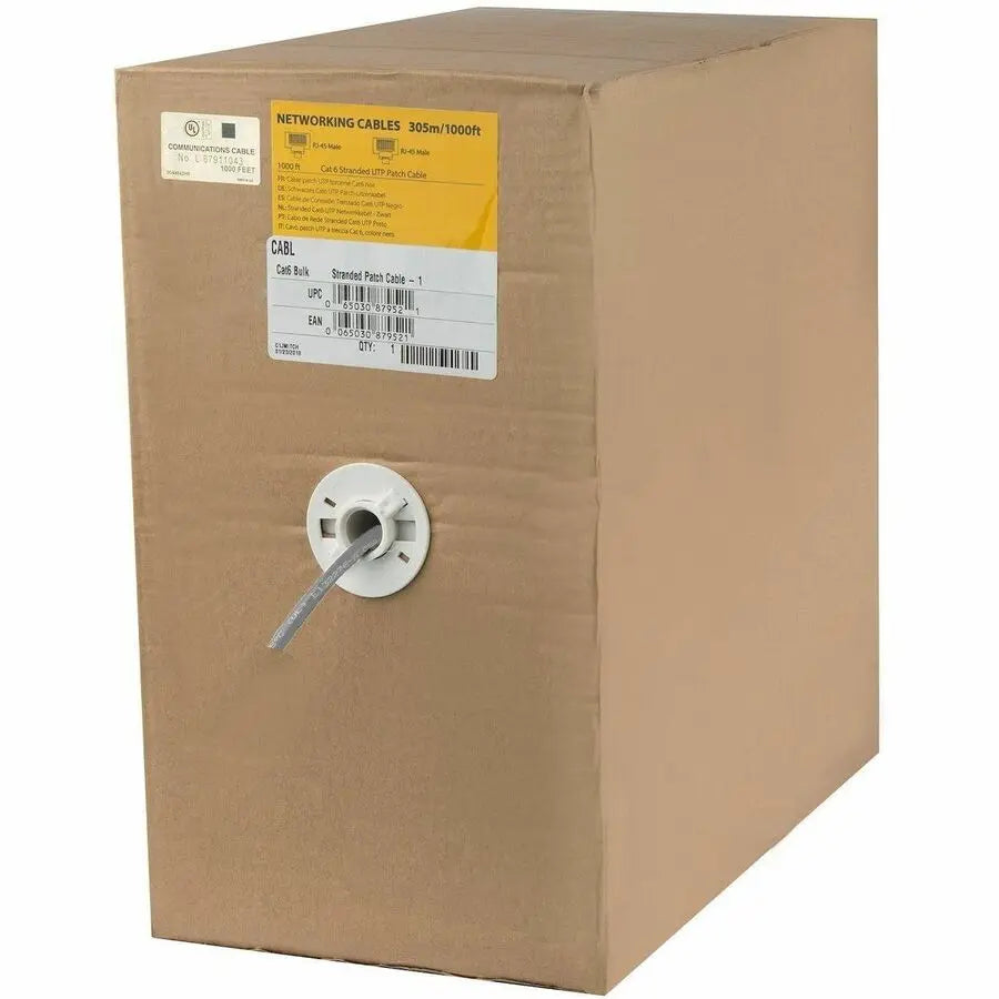 1000FT GREY CAT6 CABLE BULK    CABL