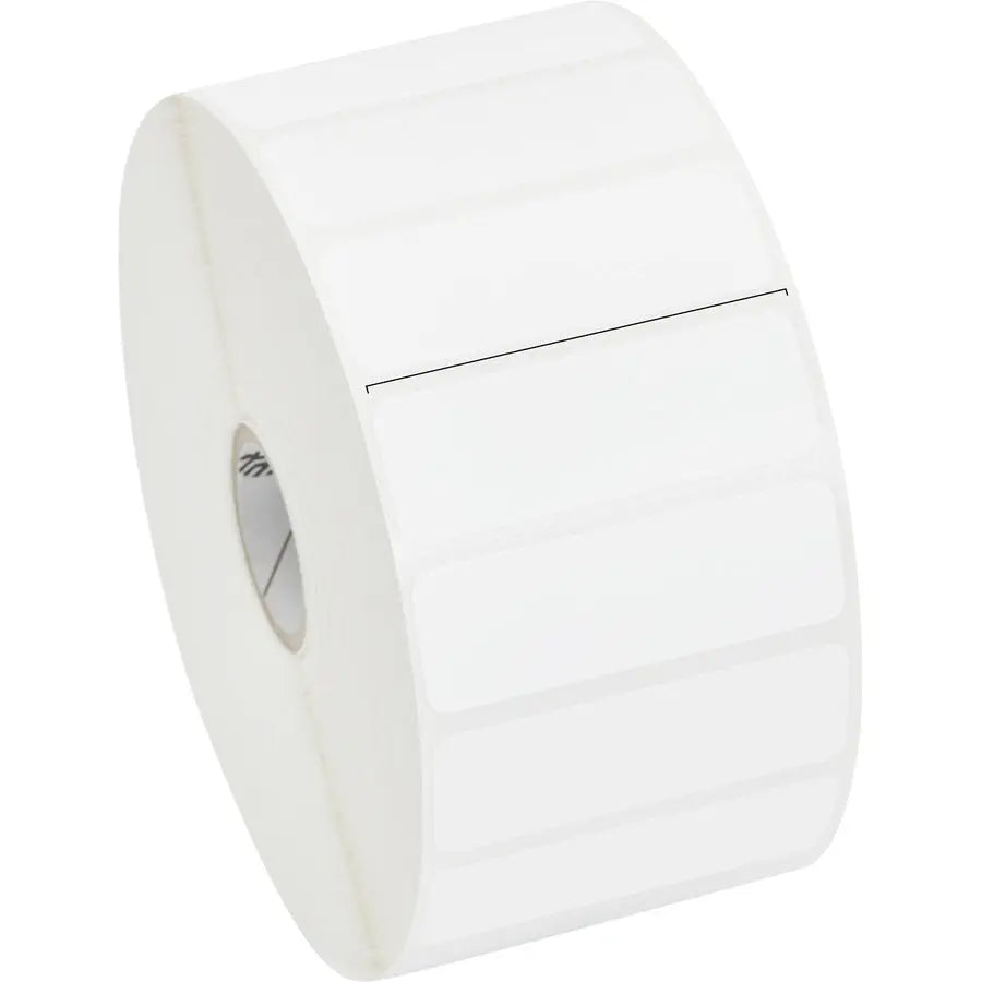 Zebra Technologies Corporation Z-Select 4000T Thermal Label Paper – 2.25 x 0.75 Inches, White, Pack of 6 Rolls