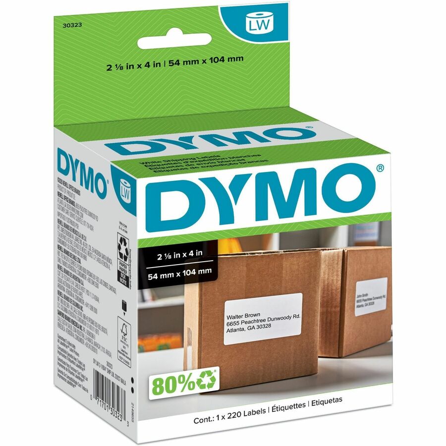 Dymo LW Shipping Labels - 220-Pack White Direct Thermal Mailing Labels for Dymo LabelWriter Printers