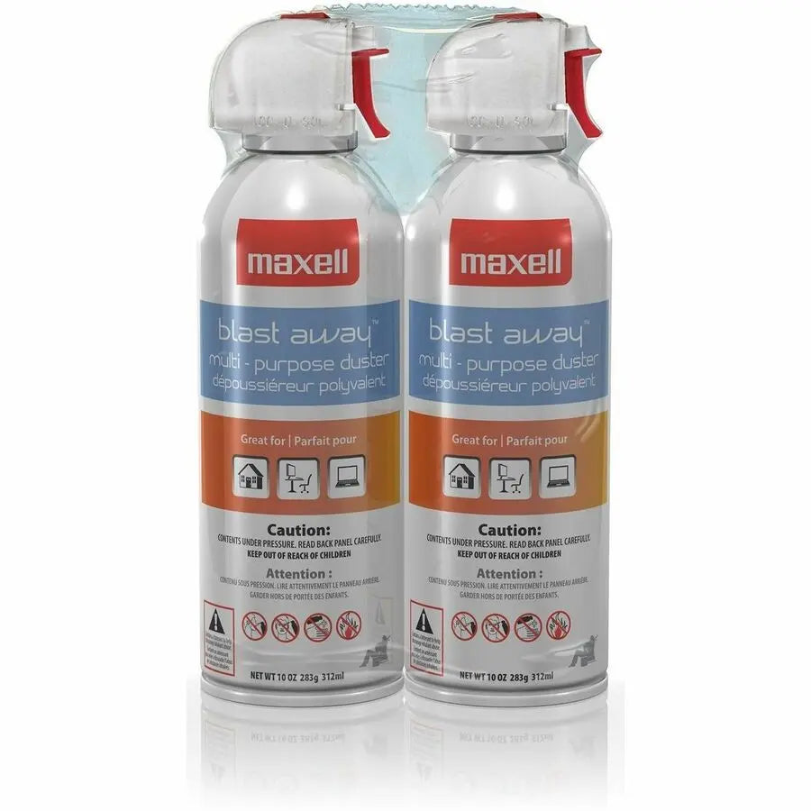 Maxell CA-4 Blast Away Canned Air Duster - Multi-Purpose Electronics Cleaner