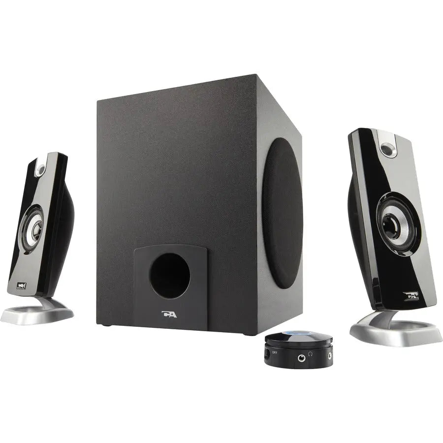 Cyber Acoustics CA-3090 2.1 Speaker System with Control Pod – 9W RMS High-Quality Desktop Audio