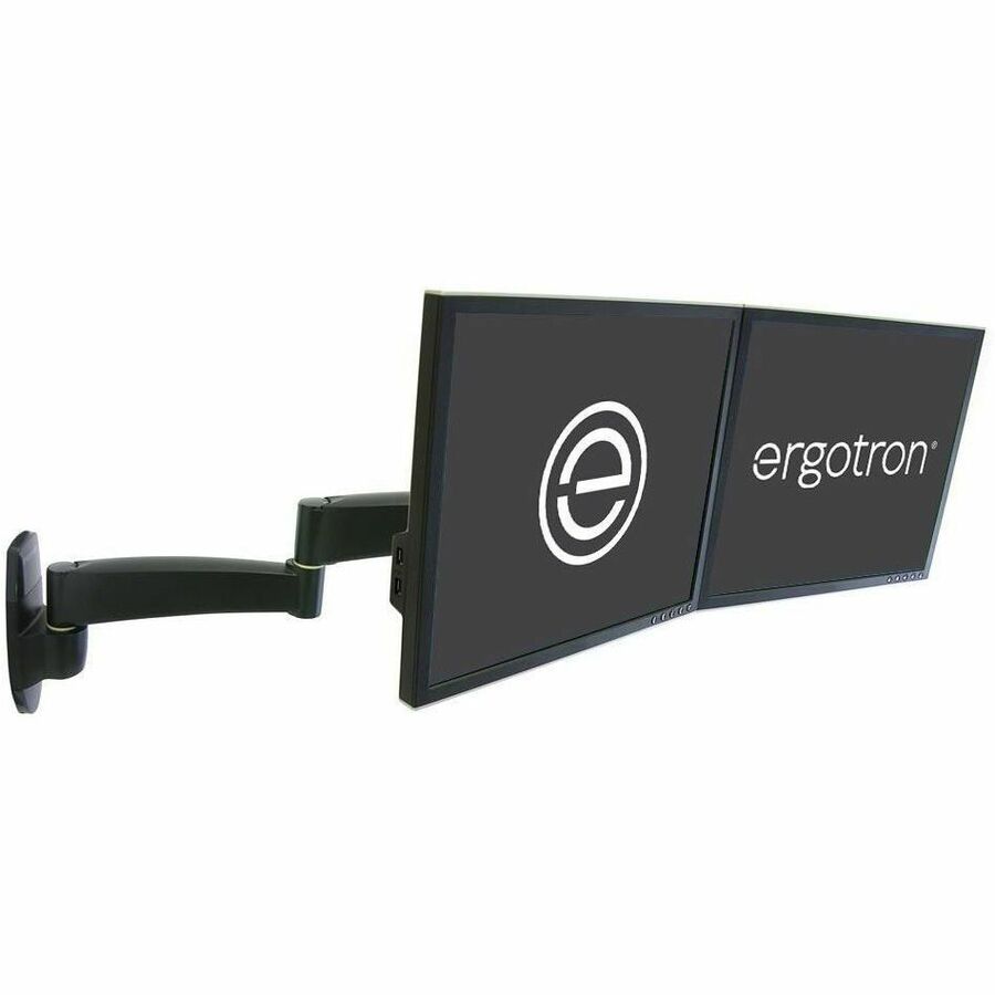 Ergotron 200 Series Dual Monitor Wall Mount Arm with 23-Inch Extension and Cable Management