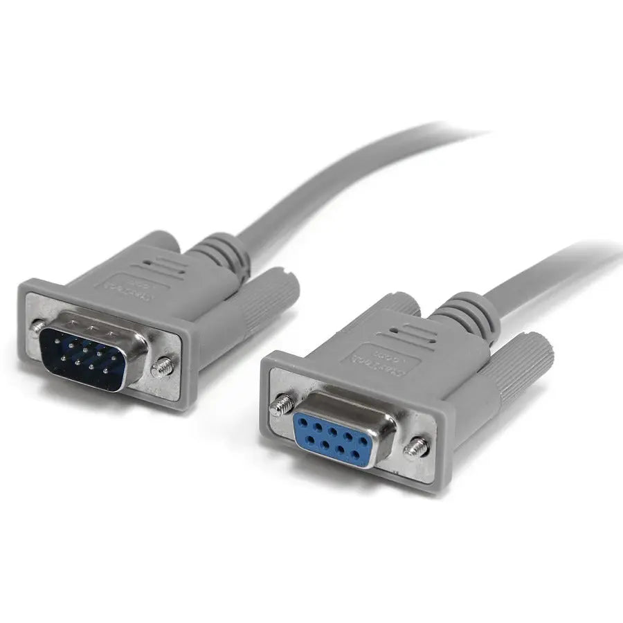 StarTech.com SCNM9FM 10 ft Serial Null Modem Cable with DB9 Female to DB9 Male Connectors