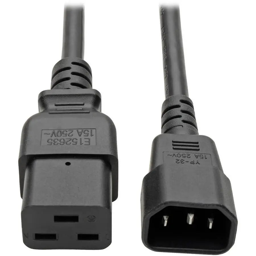 Eaton Corporation Tripp Lite P047-002 Heavy-Duty C19 to C14 Power Cord, 2 ft, Black