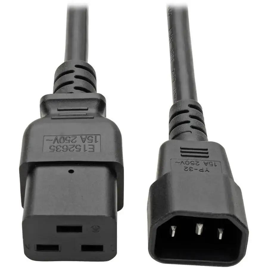 Eaton Corporation Tripp Lite P047-002 Heavy-Duty C19 to C14 Power Cord, 2 ft, Black by Eaton Corporation